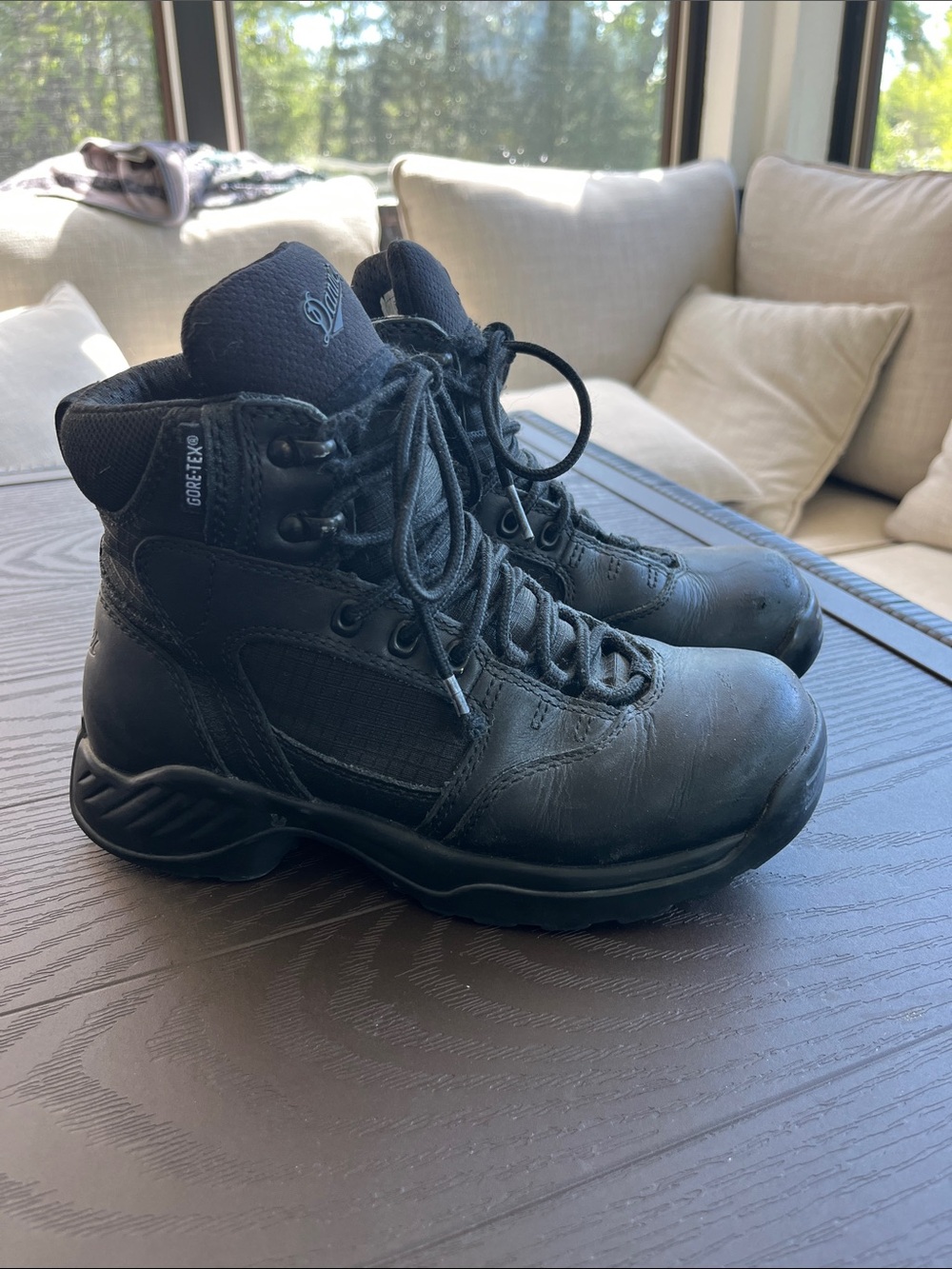 Danner Black Lace-Up Tactical Boots